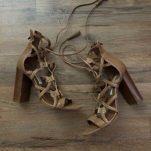 Steve Madden Lace Up Strappy Heels
